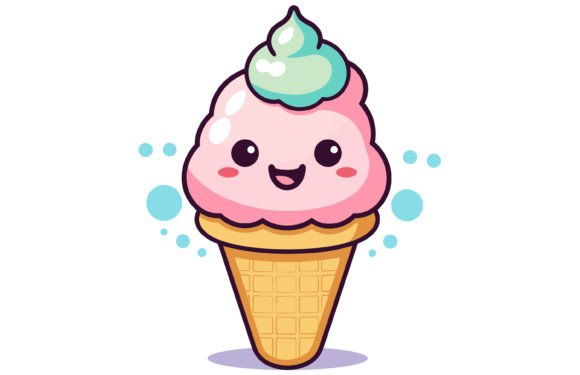 Bringing Joy to Design: The Vector Character of Cute Ice Cream