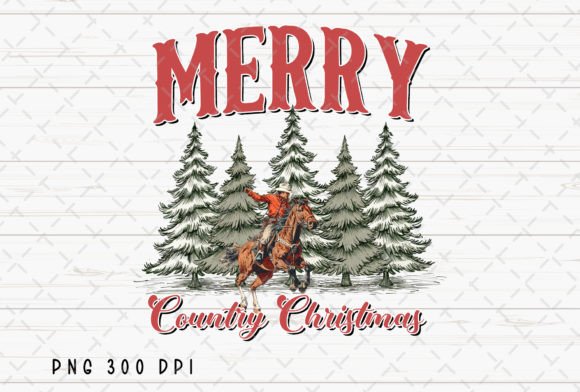 Country Christmas Charm: Styling with Cowboy PNGs