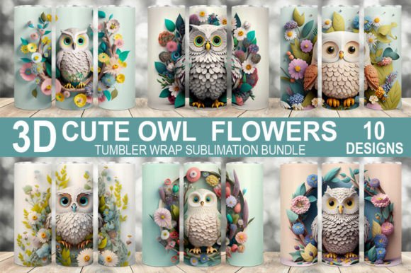 Cute Owl 3D Flowers Tumbler Bundle: A Designer’s Guide