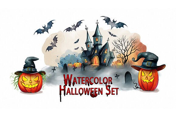 Elevate Your Autumn Projects with Watercolor Halloween