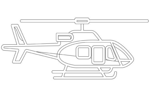 Helicopter Icon Outline Vector: A Designer's Go-To Asset