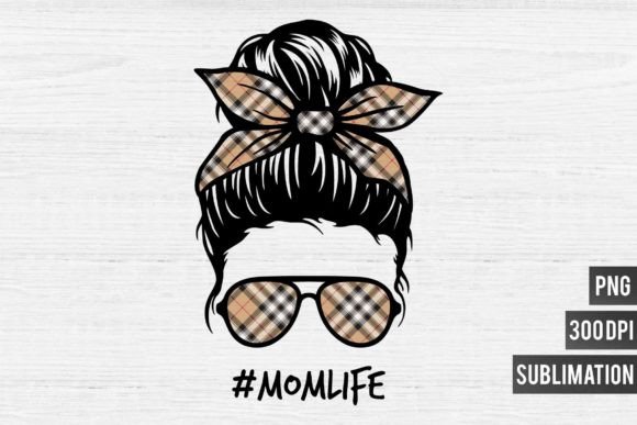 Mom Life PNG Sublimation-Brown Plaid: The Ultimate Design Asset