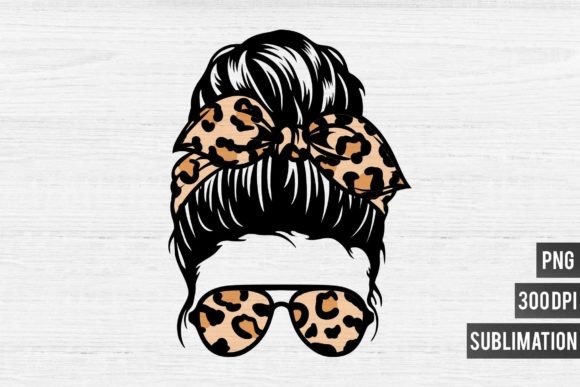 Mom Life PNG Sublimation-Leopard Bandana: A Bold Design Asset