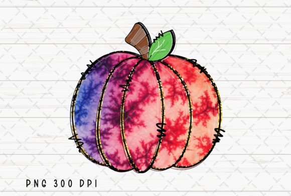 Pumpkin Tie Dye Thanksgiving Fall PNG: A Creative Design Asset