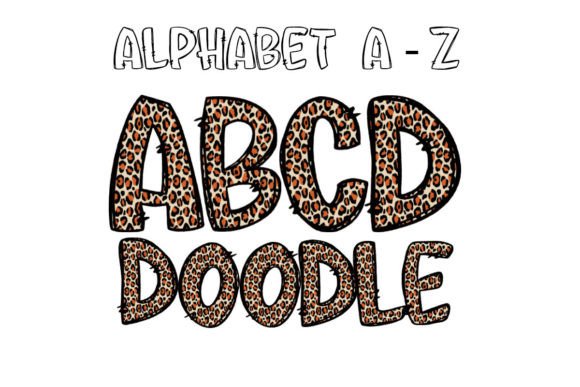 Unleash Autumn Creativity with Fall Alphabet PNG, Doodle Leopard