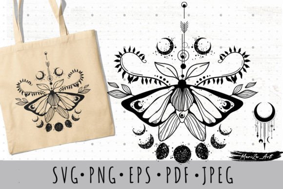 Unleash Nocturnal Magic with Mystic Night Moth SVGs