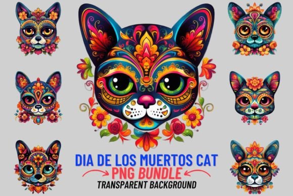 Vibrant Visuals: The Allure of Dia De Los Muertos Cat Sublimation